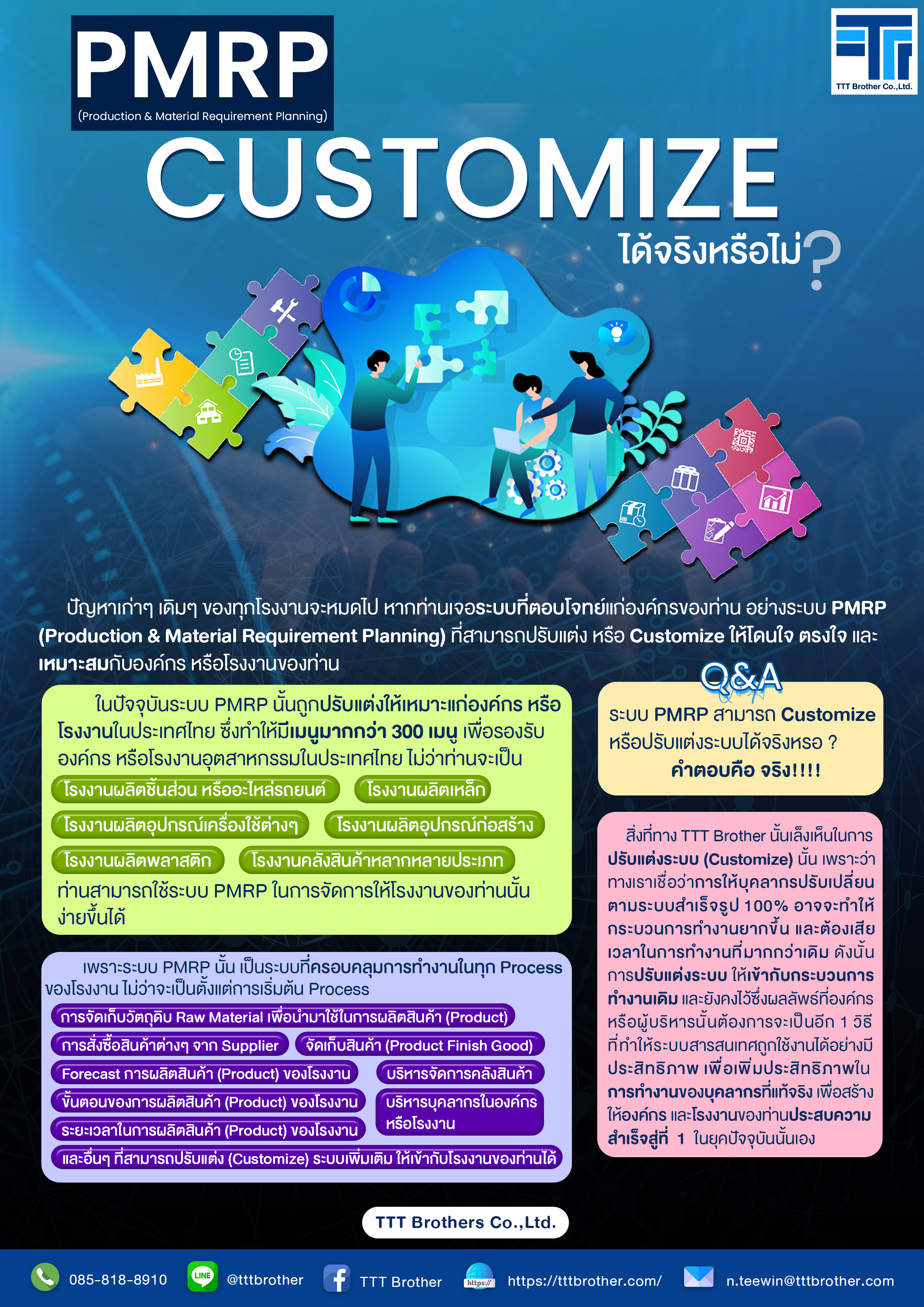 PMRP สามารถ Customize ระบบได้จริงหรือไม่ ? 